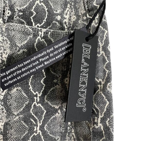 NWT BEW BLANK NYC The Reade Crop Pant in Snake Along Size 30 - Picture 5 of 9